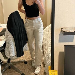 Aritzia Brennan Utility Pant Cream size 4